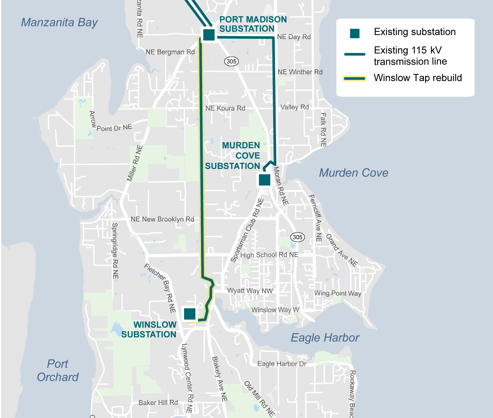 Existing Winslow Tap map